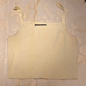 Brandy Melville crop top in yellow